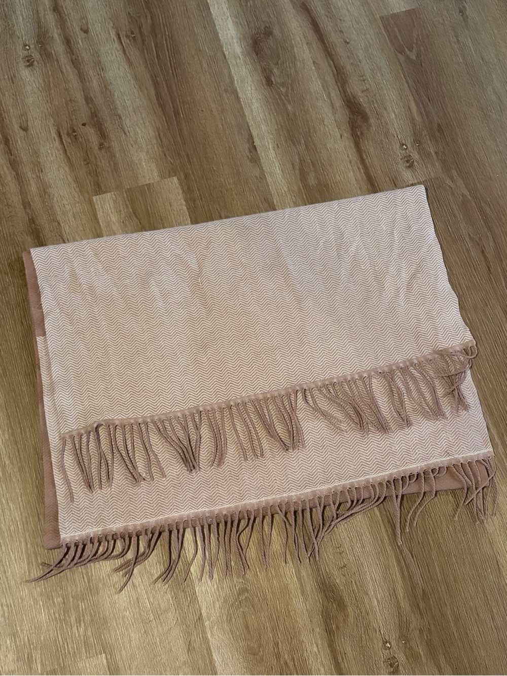 Soft Pink Fringe Scarf - Women's Accessories